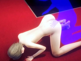 Yaoi Femboy Cesar in hot gay scene with creampie and cumshot