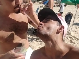 Young and straight MaldonattoGP and his boyfriend having sex at the beach in Rio de Janeiro