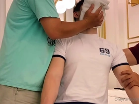 Hot Asian guy in action in scene 1