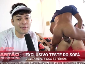 Behind the scenes: Joseph Santos, Tavinho, and Hanry Onlyjapa in a bareback threesome with gay anal action