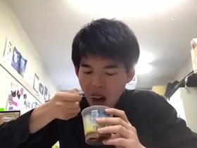 Hot gay scene with a crazy Japanese boy on a kotatsu