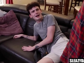 Severe stepdad punishes his young stepson in gay family drama