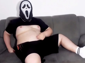 Fernando Devil's steamy solo performance in Ghostface cosplay