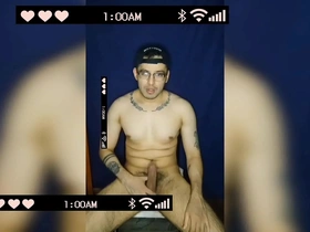 A bashful inked well-endowed twink's climax