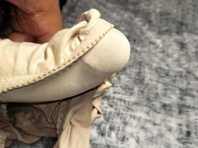 I couldn't resist ejaculating onto my favorite calzedona and panty fetish