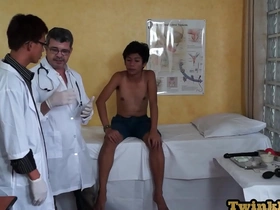 Seductive Asian doctor explores wild side with anal-loving patient in medicalroom