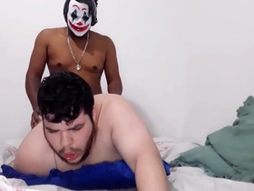 My straight friend's first taste of my big, juicy ass in frat party fun