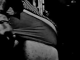 Dark-skinned solo boy's seductive show in panties