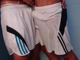 Gay Asian twink gets a cool down with a hot blowjob