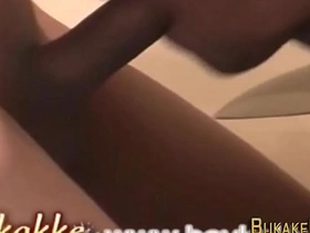Gay Asian twink gets a rough ride and messy finish
